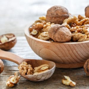 photo of walnuts in bowl representing roasted walnut oil